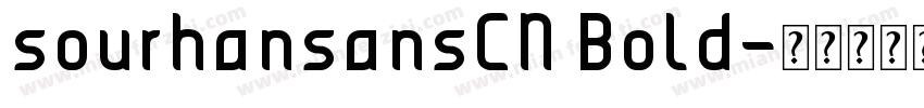 sourhansansCN Bold字体转换